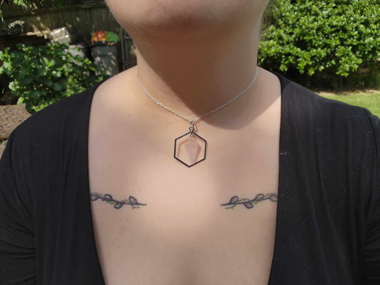 Rose Quartz Choker