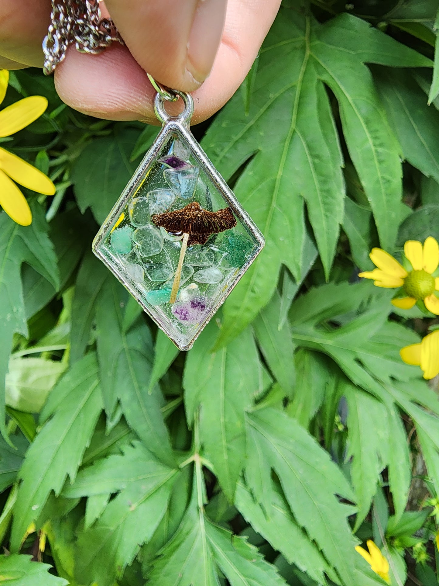 Preserved Mushroom Necklace