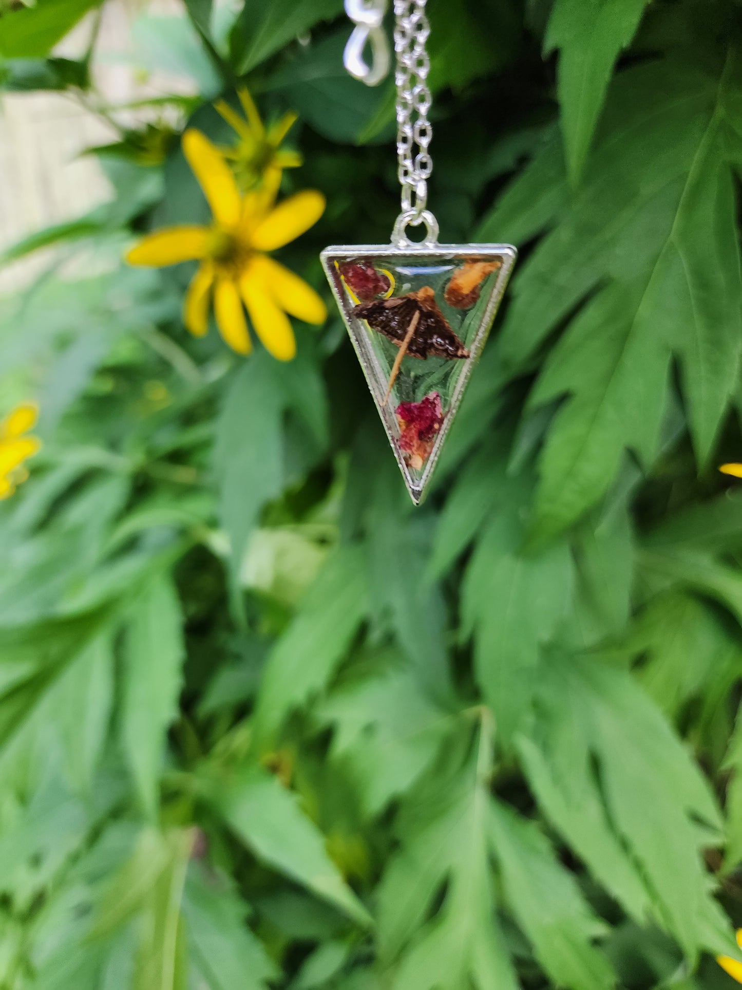 Triangle Mushroom Necklace