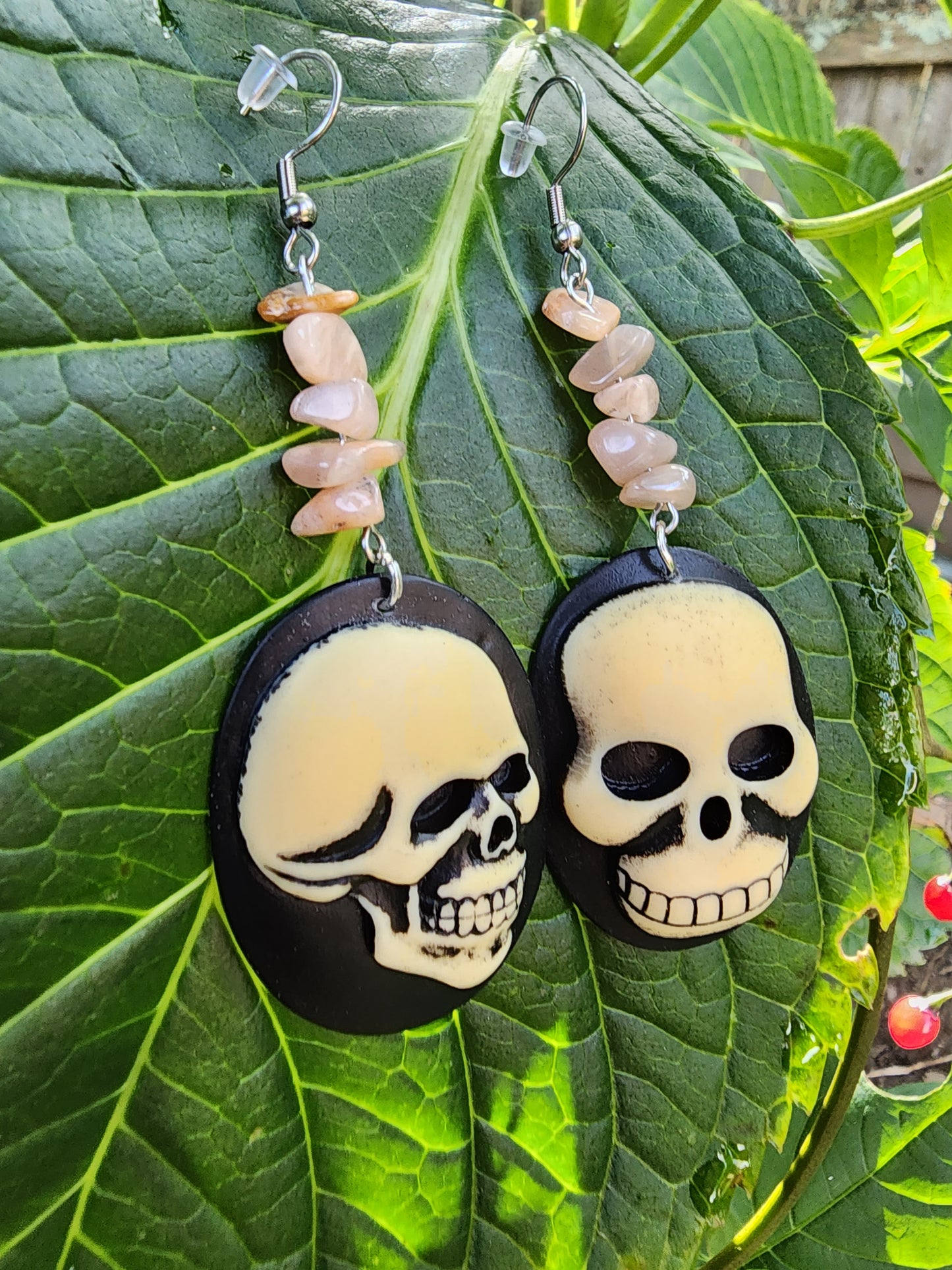 Double Skull Earrings