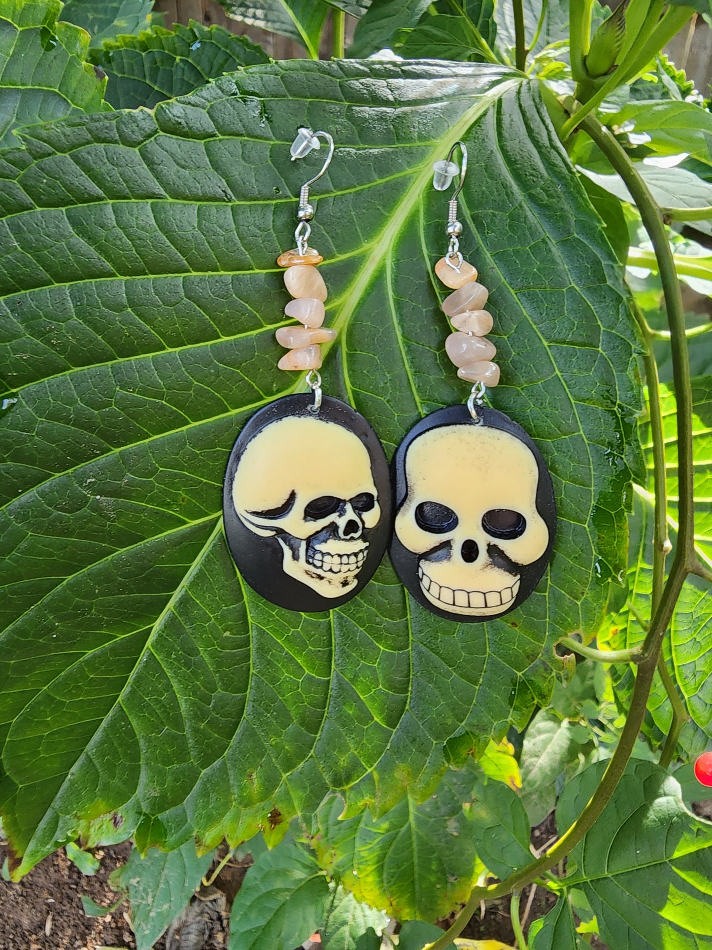 Double Skull Earrings