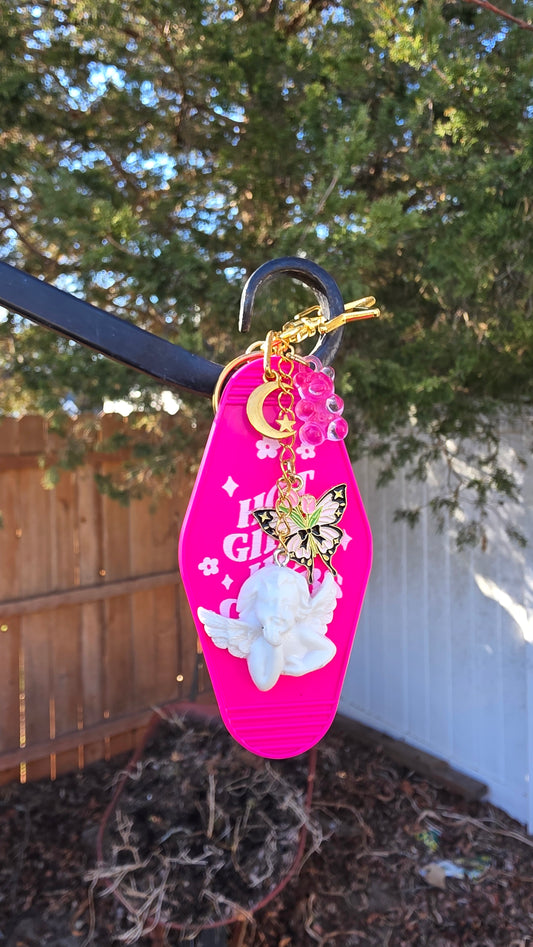 Hot Girls Hit Curbs Keychain