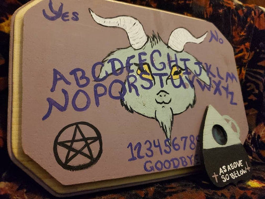 Kawaii Baby Baphomet Ouija Board and Planchette