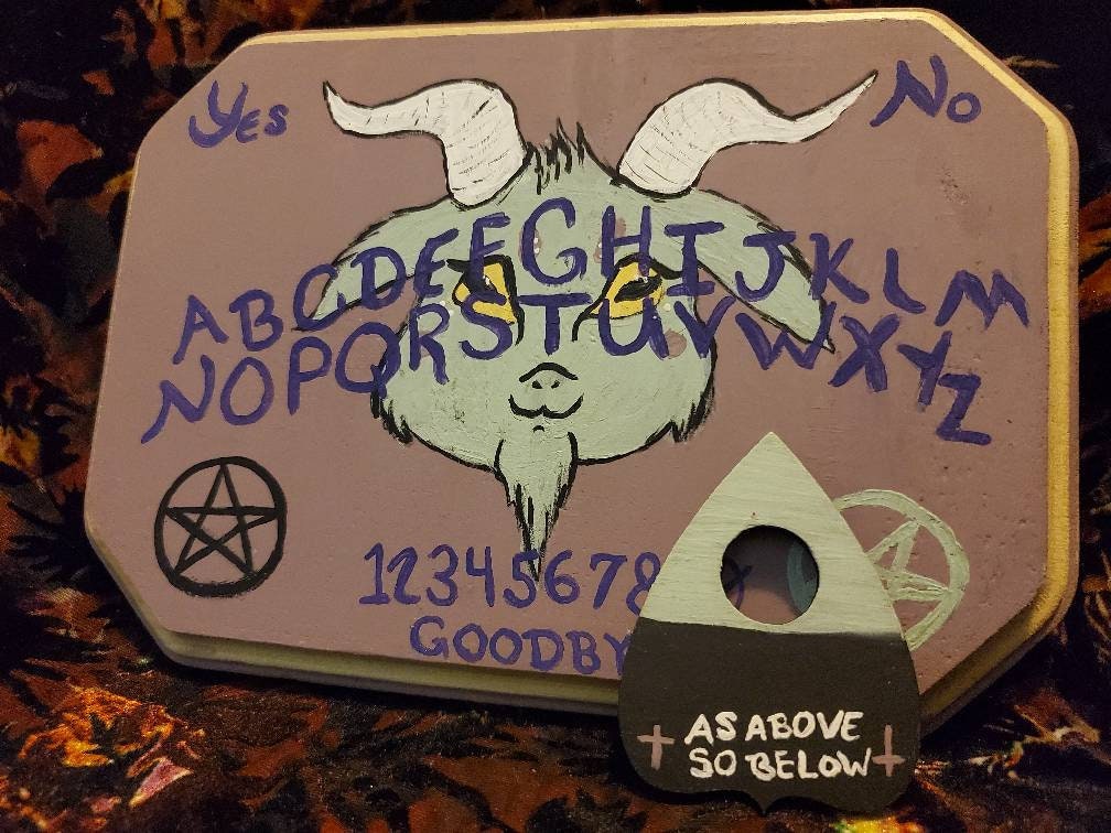 Kawaii Baby Baphomet Ouija Board and Planchette