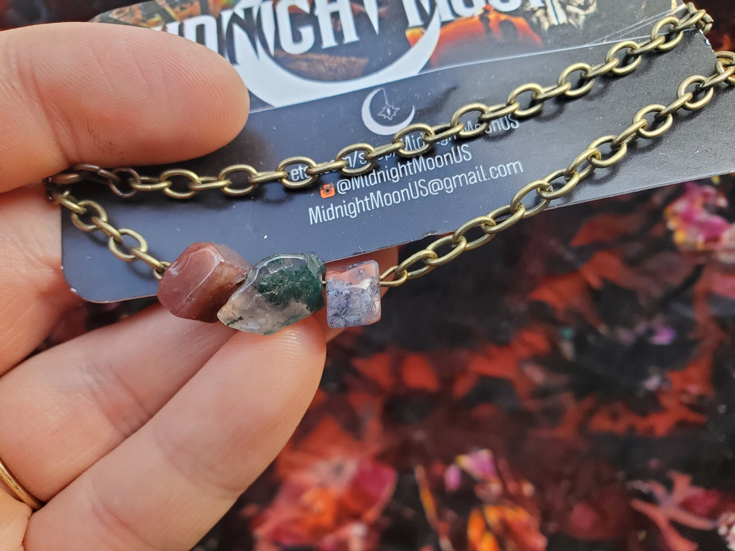 Simple Fancy Mixed Jasper Necklace