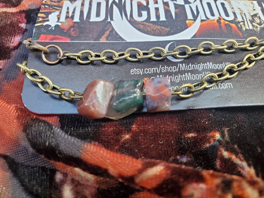 Simple Fancy Mixed Jasper Necklace