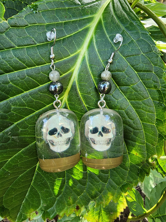 Skull in a Jar Earrings