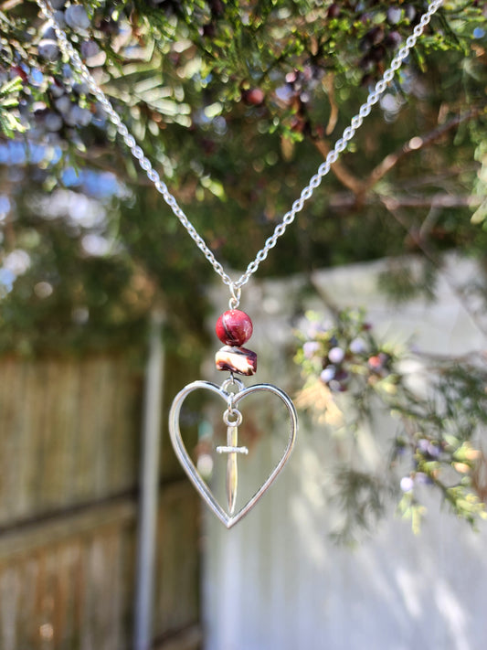Heart Dagger Necklace