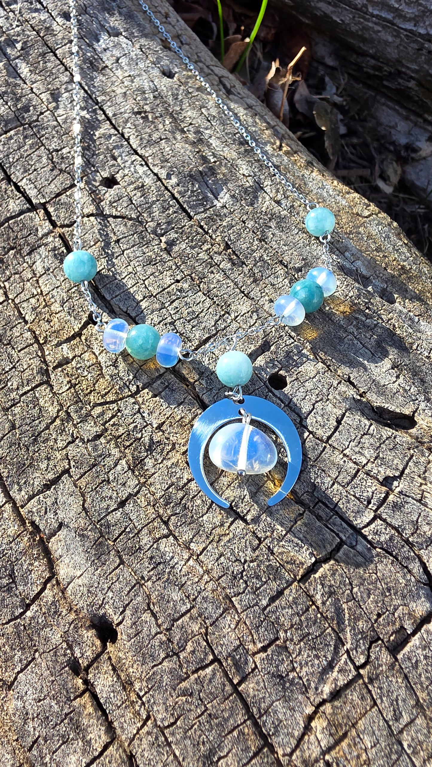 Hanging Moon Necklace