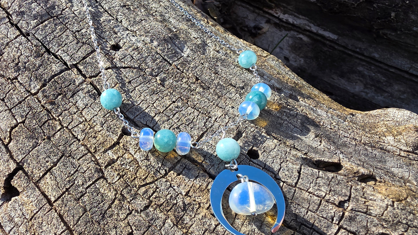 Hanging Moon Necklace