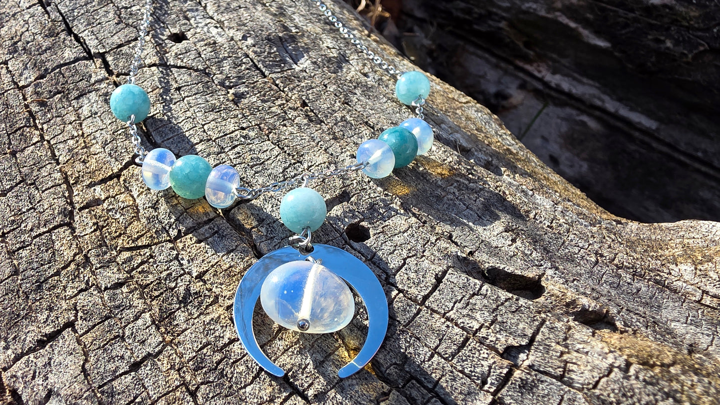 Hanging Moon Necklace