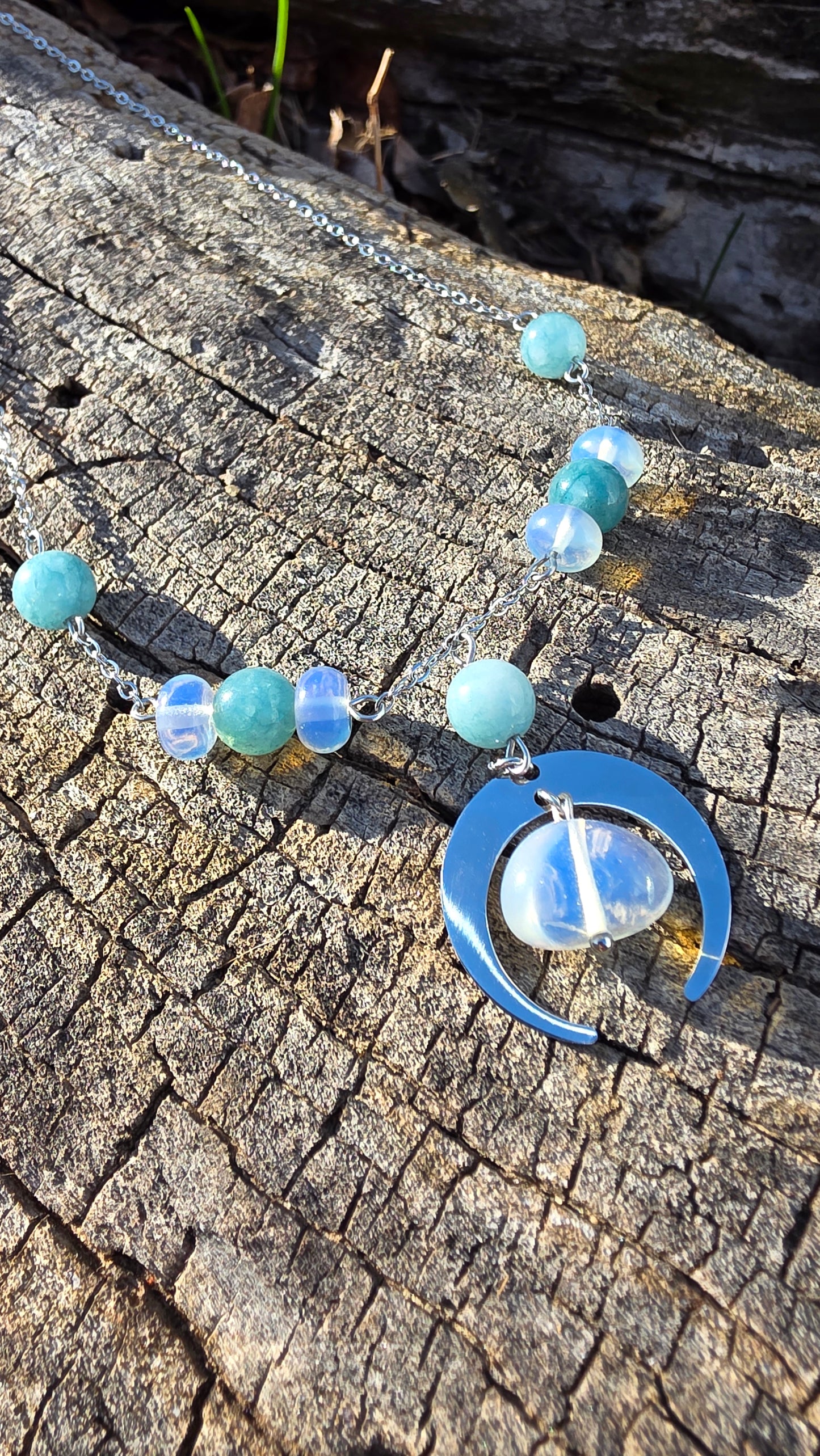 Hanging Moon Necklace