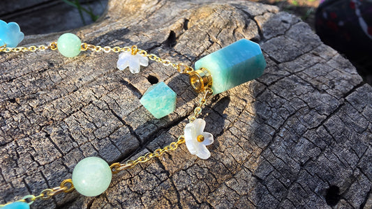 Green Adventurine Bottle Necklace